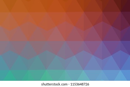 Light Green, Red vector gradient triangles texture. Triangular geometric sample with gradient.  Textured pattern for your backgrounds.