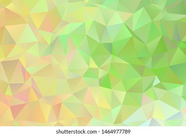 Light Green, Red vector gradient triangles texture. Modern abstract illustration with triangles. Textured pattern for your backgrounds.