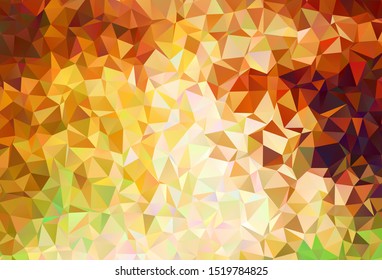 Light Green, Red vector gradient triangles pattern. Modern abstract illustration with triangles. Template for cell phone's backgrounds.