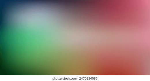 Light green, red vector gradient blur pattern. Shining colorful blur illustration in abstract style. Your business gesign.