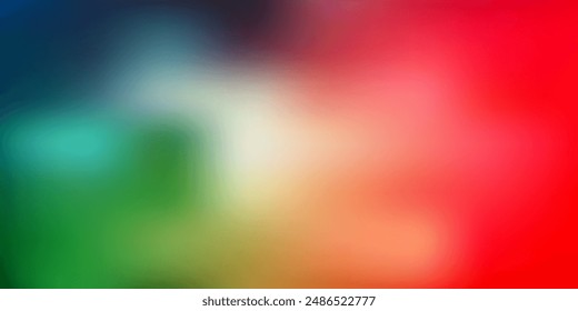 Light green, red vector gradient blur background. Colorful gradient abstract illustration in blur style. Modern design for your apps.