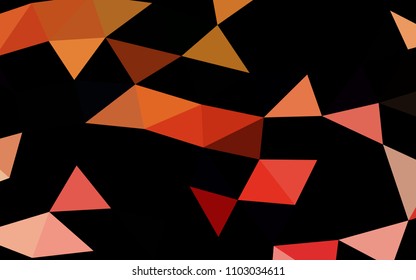 Light Green, Red vector hexagon mosaic triangle mosaic. A completely new color illustration in a vague style. The textured pattern can be used for background.