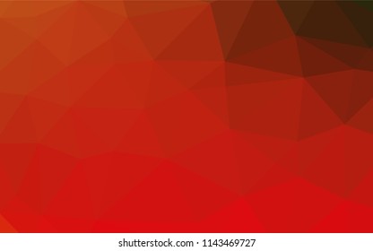 Light Green, Red vector hexagon mosaic template. Modern geometrical abstract illustration with gradient. The polygonal design can be used for your web site.