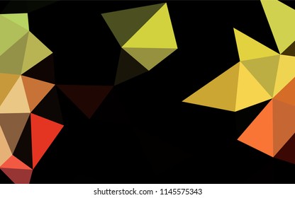 Light Green, Red vector hexagon mosaic template. Modern geometrical abstract illustration with gradient. Brand new design for your business.