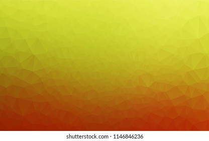 Light Green, Red vector hexagon mosaic texture. Colorful illustration in abstract style with gradient. The elegant pattern can be used as part of a brand book.