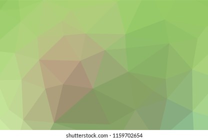 Light Green, Red vector hexagon mosaic template. Colorful illustration in abstract style with gradient. The template can be used as a background for cell phones.