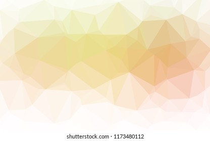 Light Green, Red vector hexagon mosaic template. Brand new colored illustration in blurry style with gradient. A completely new design for your business.
