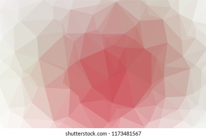 Light Green, Red vector hexagon mosaic cover. Brand new colored illustration in blurry style with gradient. A completely new template for your business design.