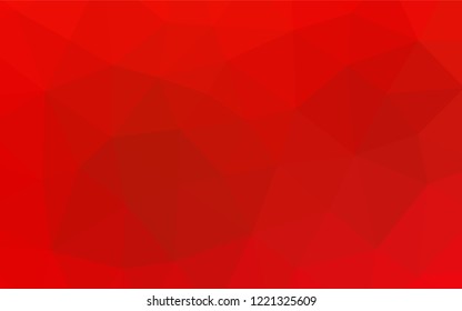 Light Green, Red vector hexagon mosaic template. An elegant bright illustration with gradient. A completely new design for your business.