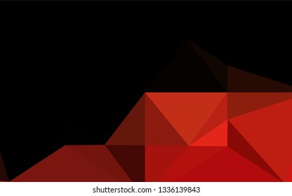 Light Green, Red vector hexagon mosaic cover. Glitter abstract illustration with an elegant design. Brand new design for your business.