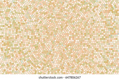 Light Green, Red vector illustration which consist of circles. Dotted gradient design for your business. Creative geometric background in halftone style with colored spots.