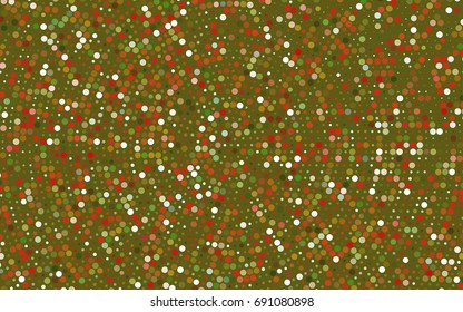 Light Green, Red vector illustration which consist of circles. Dotted gradient design for your business. Creative geometric background in halftone style with colored spots.