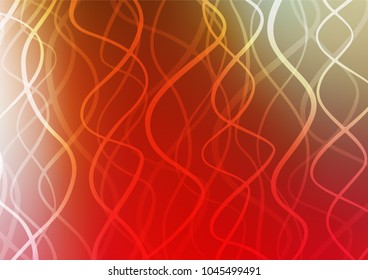 Light Green, Red vector indian curved texture. Sketchy hand drawn doodles on blurred background. The pattern can be used for heads of websites and designs.