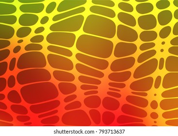 Light Green, Red vector indian curved texture. Blurred decorative design in Indian style with Zen tangles. The pattern can be used for wallpapers and coloring books.