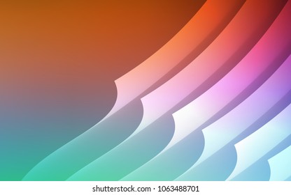 Light Green, Red vector layout with flat lines. Glitter abstract illustration with colored sticks. Best design for your ad, poster, banner.