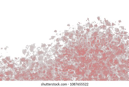 Light Green, Red vector layout with flat lines. Decorative shining illustration with lines on abstract template. Best design for your ad, poster, banner.