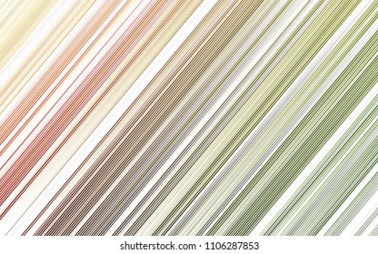 Light Green, Red vector layout with flat lines. Shining colored illustration with narrow lines. Smart design for your business advert.