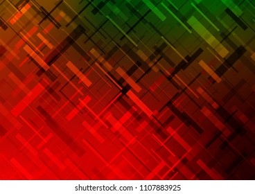 Light Green, Red vector layout with flat lines. Decorative shining illustration with lines on abstract template. Best design for your ad, poster, banner.