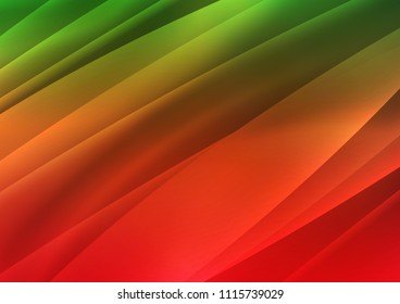 Light Green, Red vector layout with flat lines. Blurred decorative design in simple style with lines. The pattern can be used for websites.