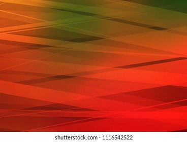 Light Green, Red vector layout with flat lines. Lines on blurred abstract background with gradient. The pattern can be used for websites.