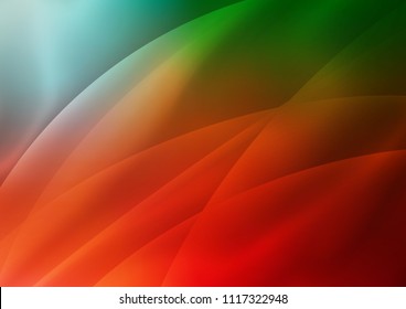 Light Green, Red vector layout with flat lines. Glitter abstract illustration with colored sticks. Best design for your ad, poster, banner.