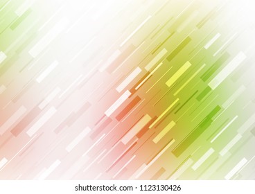 Light Green, Red vector layout with flat lines. Modern geometrical abstract illustration with staves. The pattern can be used as ads, poster, banner for commercial.