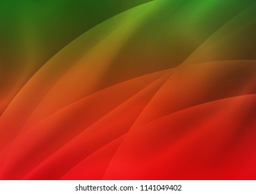Light Green, Red vector layout with flat lines. Blurred decorative design in simple style with lines. Best design for your ad, poster, banner.