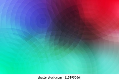 Light Green, Red vector layout with circle shapes. Beautiful colored illustration with blurred circles in nature style. New design for ad, poster, banner of your website.