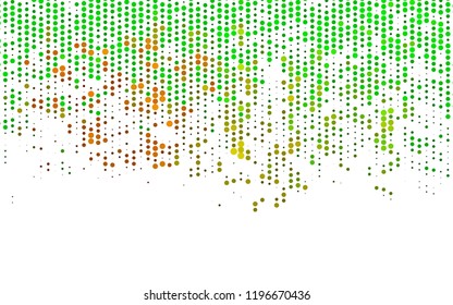 Light Green, Red vector layout with circle shapes. Blurred bubbles on abstract background with colorful gradient. Design for business adverts.