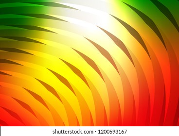 Light Green, Red vector layout with flat lines. Shining colored illustration with narrow lines. The pattern can be used for busines ad, booklets, leaflets