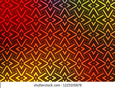 Light Green, Red vector layout with lines, triangles. Abstract gradient illustration with triangles. Template for wallpapers.