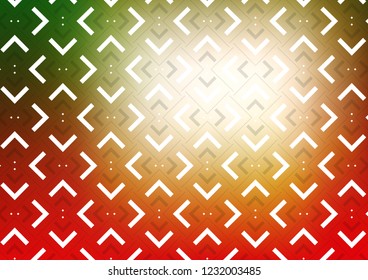 Light Green, Red vector layout with flat lines. Shining colored illustration with narrow lines. Best design for your ad, poster, banner.
