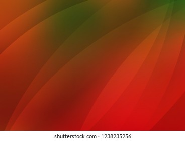 Light Green, Red vector layout with flat lines. Decorative shining illustration with lines on abstract template. Smart design for your business advert.