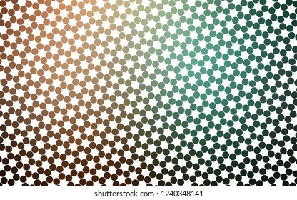 Light Green, Red vector layout with circle shapes. Glitter abstract illustration with blurred drops of rain. Pattern for ads, leaflets.
