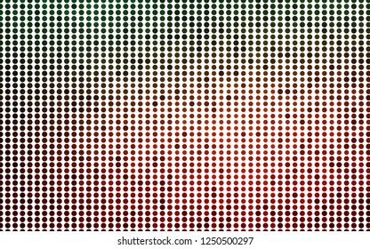 Light Green, Red vector layout with circle shapes. Blurred bubbles on abstract background with colorful gradient. Pattern for ads, leaflets.