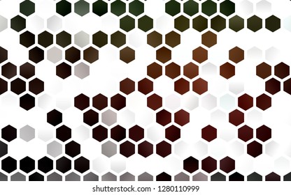 Light Green, Red vector layout with hexagonal shapes. Glitter abstract illustration in hexagonal style. Beautiful design for your business advert.