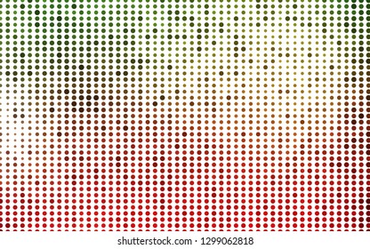 Light Green, Red vector layout with circle shapes. Blurred decorative design in abstract style with bubbles. Pattern for ads, leaflets.