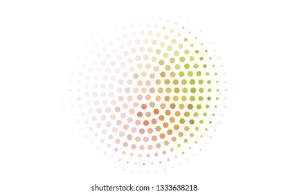 Light Green, Red vector layout with hexagonal shapes. Glitter abstract illustration in hexagonal style. New design for website's poster, banner.