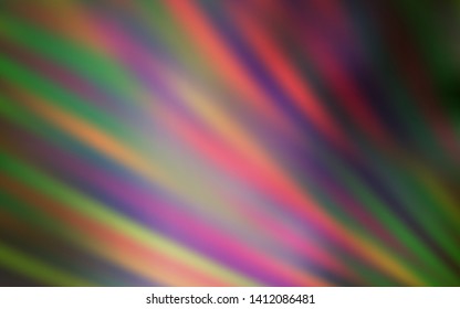 Light Green, Red vector layout with flat lines. Shining colored illustration with sharp stripes. Template for your beautiful backgrounds.