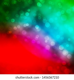 Light Green, Red vector layout with circles. Modern abstract illustration with colorful circle shapes. Pattern for business ads.