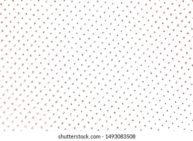 Light Green, Red vector layout with latin alphabet. Colored alphabet signs with gradient on white background. Template for lettering, typography.