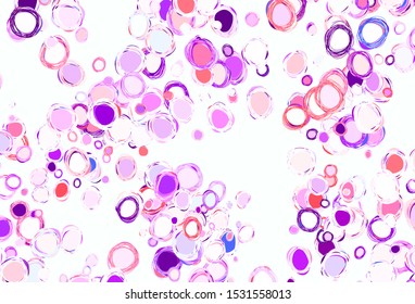 Light Green, Red vector layout with circle shapes. Abstract illustration with colored bubbles in nature style. Design for your business advert.