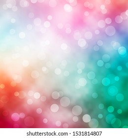 Light Green, Red vector layout with circle shapes. Illustration with set of shining colorful abstract spheres. Design for posters, banners.