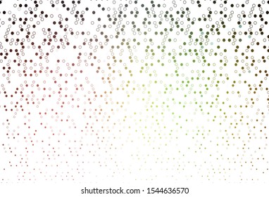 Light Green, Red vector layout with circle shapes. Blurred bubbles on abstract background with colorful gradient. Design for posters, banners.