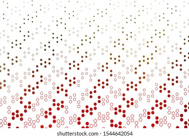 Light Green, Red vector layout with circle shapes. Blurred decorative design in abstract style with bubbles. Pattern for beautiful websites.
