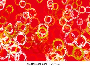 Light Green, Red vector layout with circle shapes. Abstract illustration with colored bubbles in nature style. Pattern for futuristic ad, booklets.