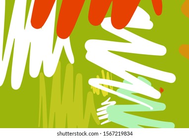 Light Green, Red vector layout with flat lines. Modern geometrical abstract illustration with Lines. Pattern for ads, posters, banners.