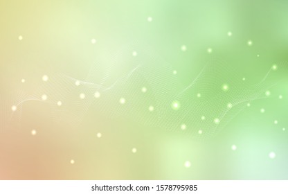 Light Green, Red vector layout with circle shapes. Blurred bubbles on abstract background with colorful gradient. Beautiful design for your business natural advert.