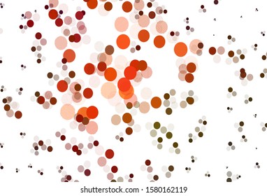 Light Green, Red vector layout with circle shapes. Abstract illustration with colored bubbles in nature style. Pattern for textures of wallpapers.