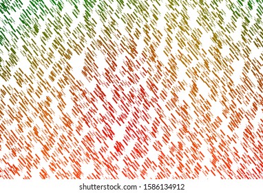 Light Green, Red vector layout with flat lines. Glitter abstract illustration with colored sticks. Pattern for business booklets, leaflets.